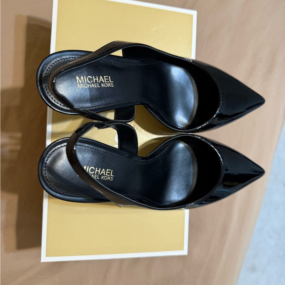 Michael Kors Glossy Black Heels